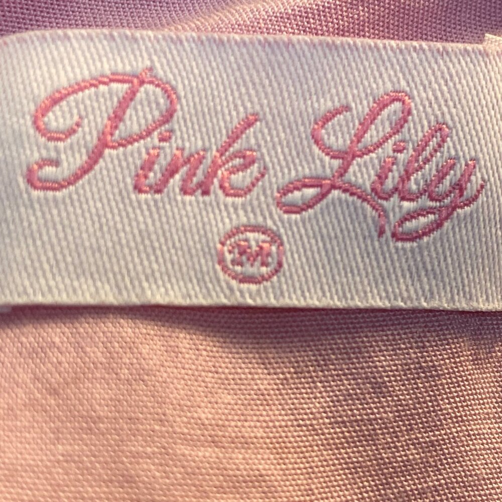 Dress by Pink Lily pink with orange flower pattern sze medium - Picture 4 of 4